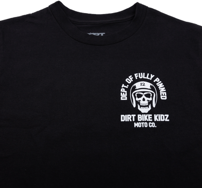 DBK Fully Pinned Tee Black 2X - 100% Cotton 6 oz Standard T-Shirt