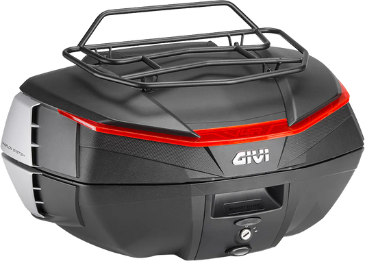 GIVI E256 Top Case Rack for V49 Top Cases - Durable Black Metal Mounting Bracket