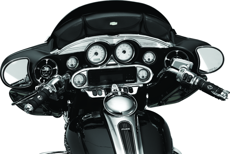 Kuryakyn Stereo Accent for 1996-2013 Harley-Davidson FL Touring Models Chrome - Part #kur3765