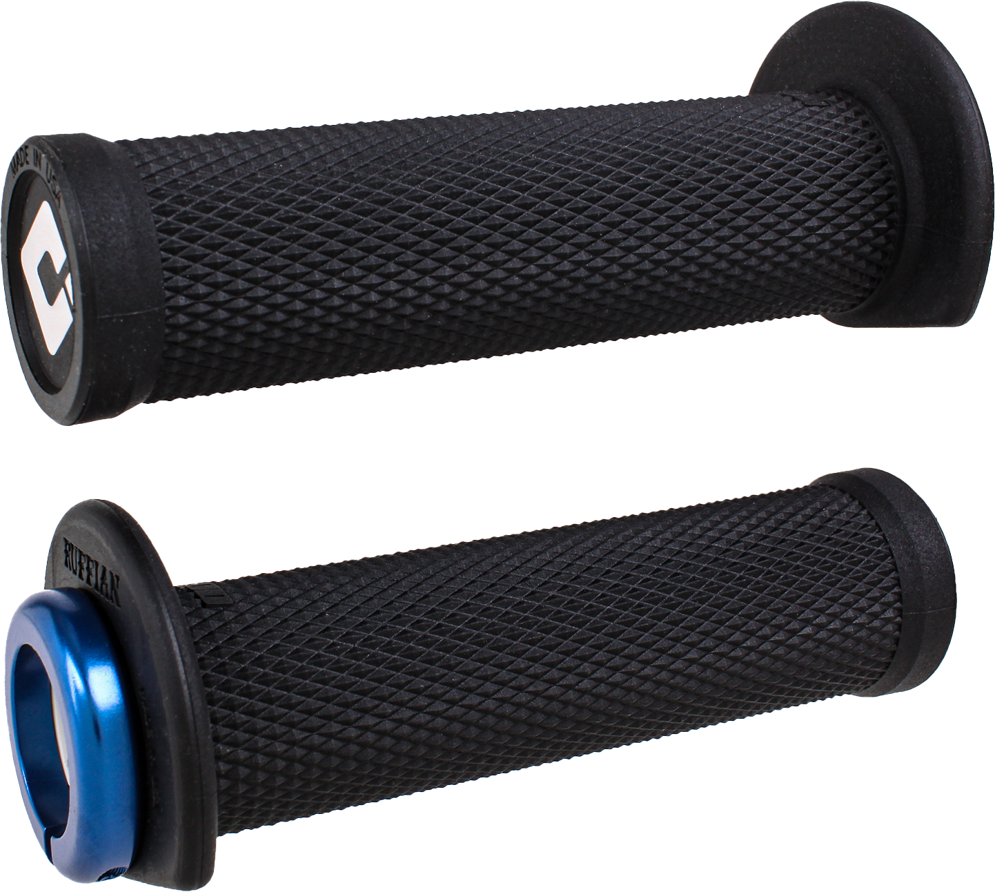ODI Ruffian Lock-On ATV and PWC Grip J33RFB-U - 5.25 Inch Black/Blue