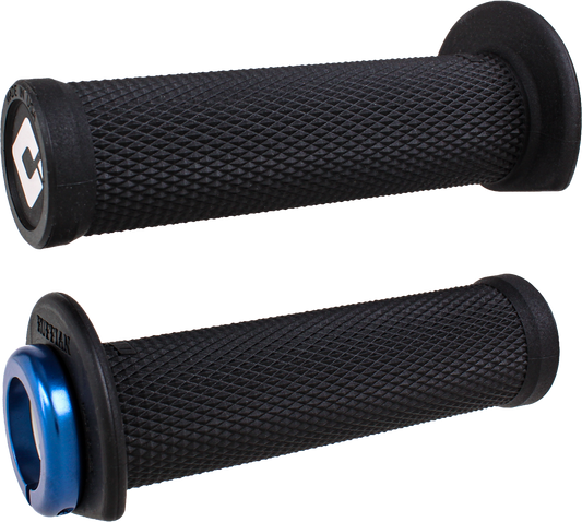 ODI Ruffian Lock-On ATV and PWC Grip J33RFB-U - 5.25 Inch Black/Blue