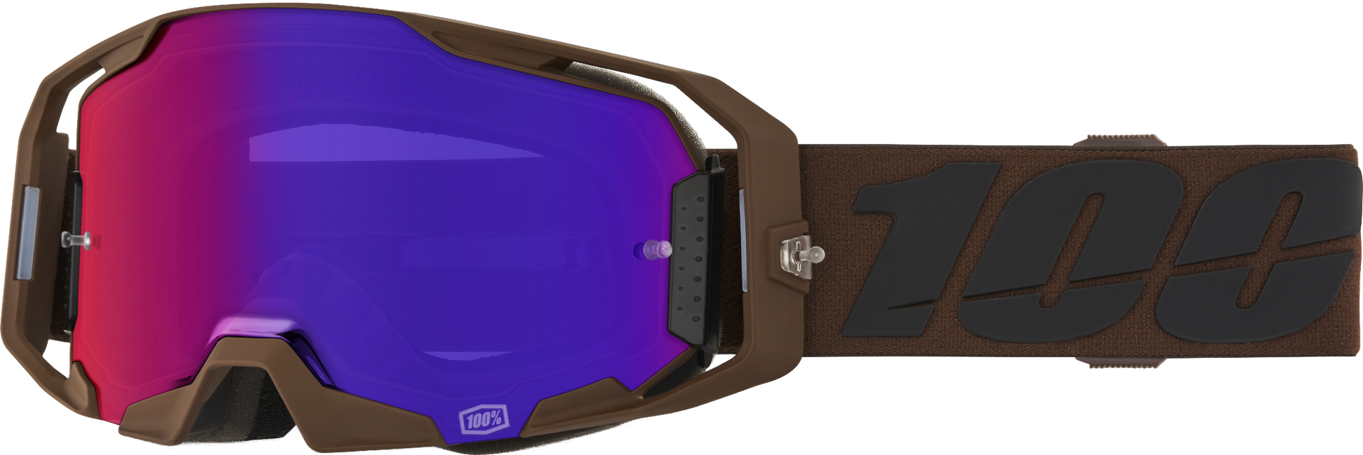 100 Percent Armatic Goggle with Salcedo Silver Mirror Lens – MX Motocross Goggles