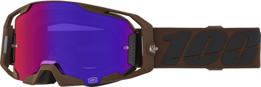 100 Percent Armatic Goggle with Salcedo Silver Mirror Lens – MX Motocross Goggles