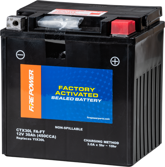 Fire Power CTX30L (FA) FT Sealed Factory Activated Deep Cycle Battery