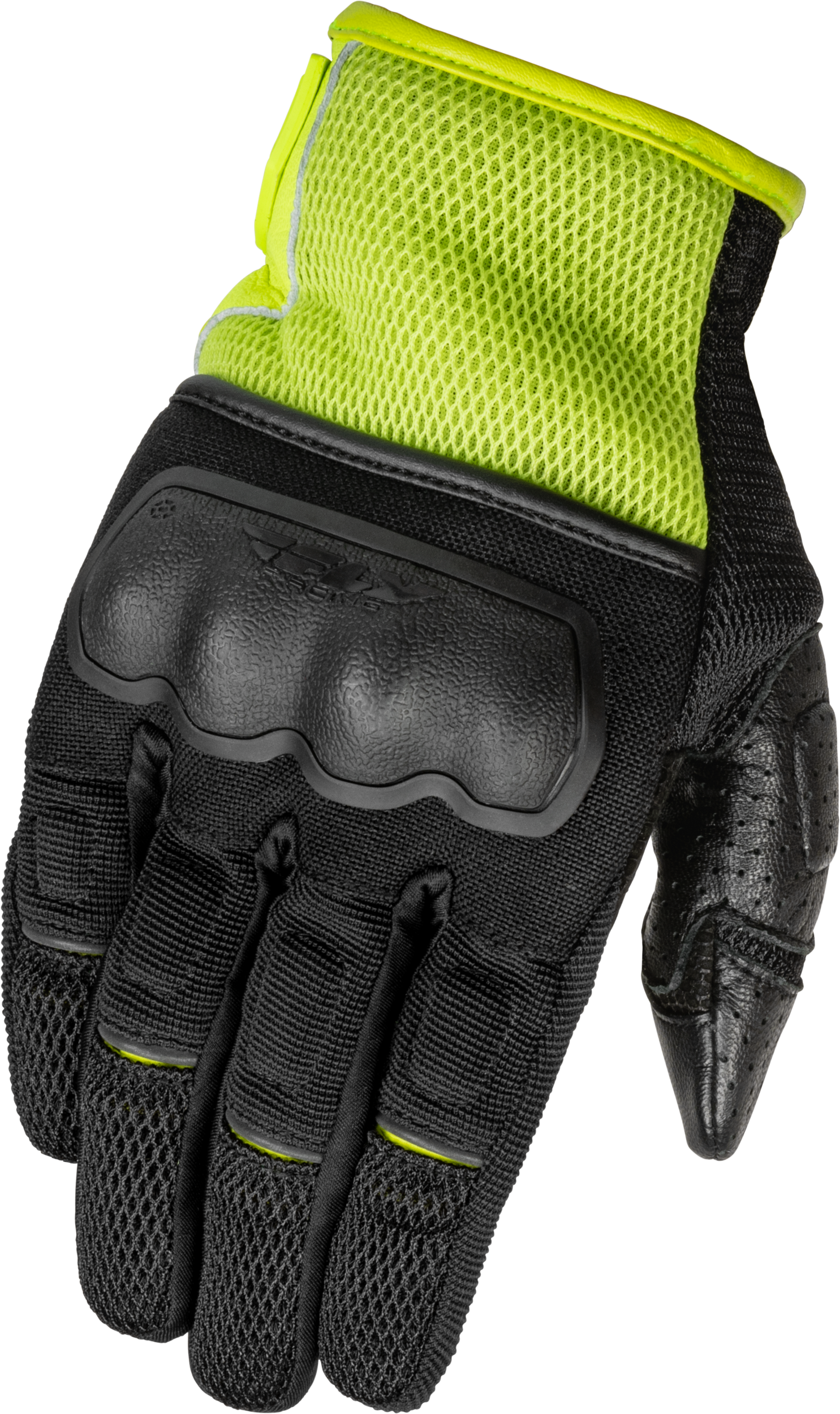 Fly Racing CoolPro Force Gloves Black and Hi Vis (Part #476-41283X)