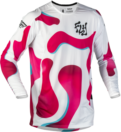 Youth Lite Vibe Jersey White/Pink/Blue Yxl