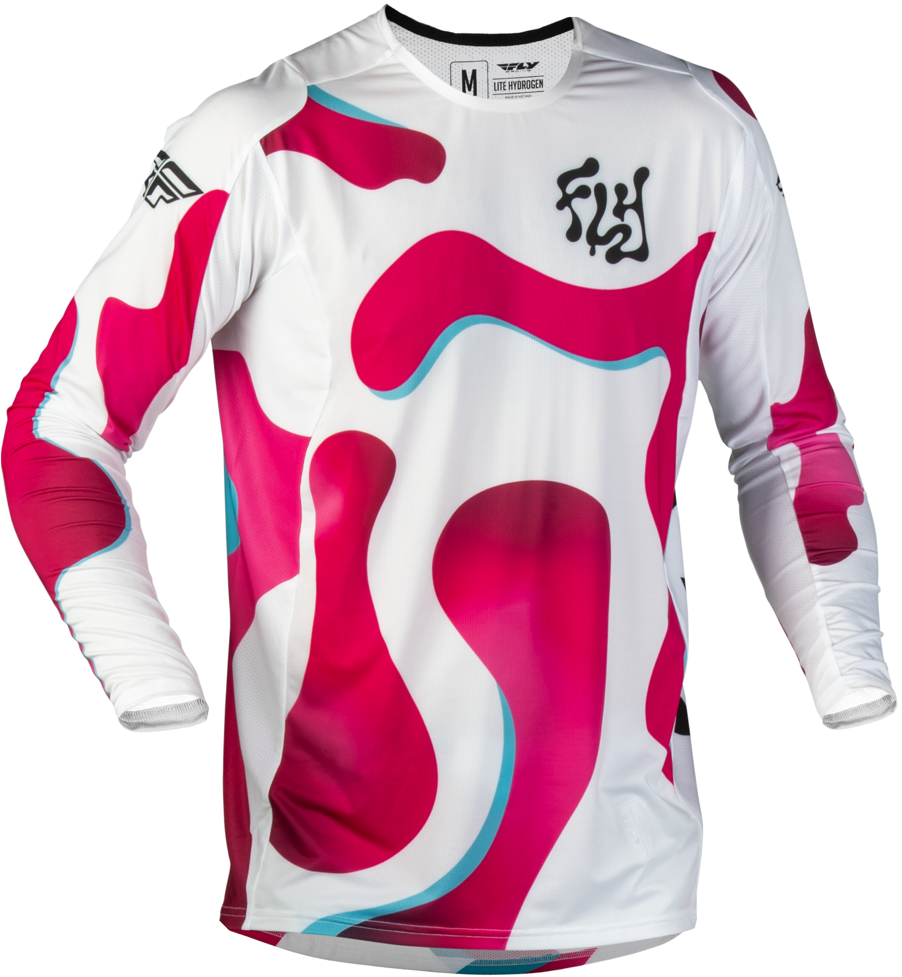 Lite Vibe Jersey White/Pink/Blue Lg