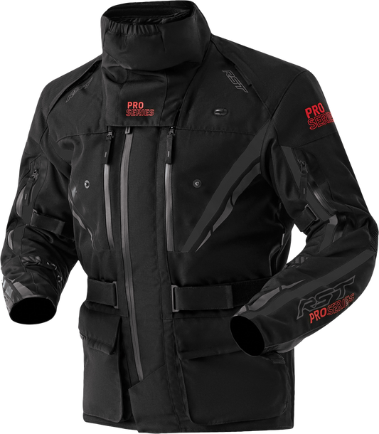 RST Pro Series Paragon D3O Jacket Black Textile 2XL – Versatile 4-Season Motorcycle Riding Gear
