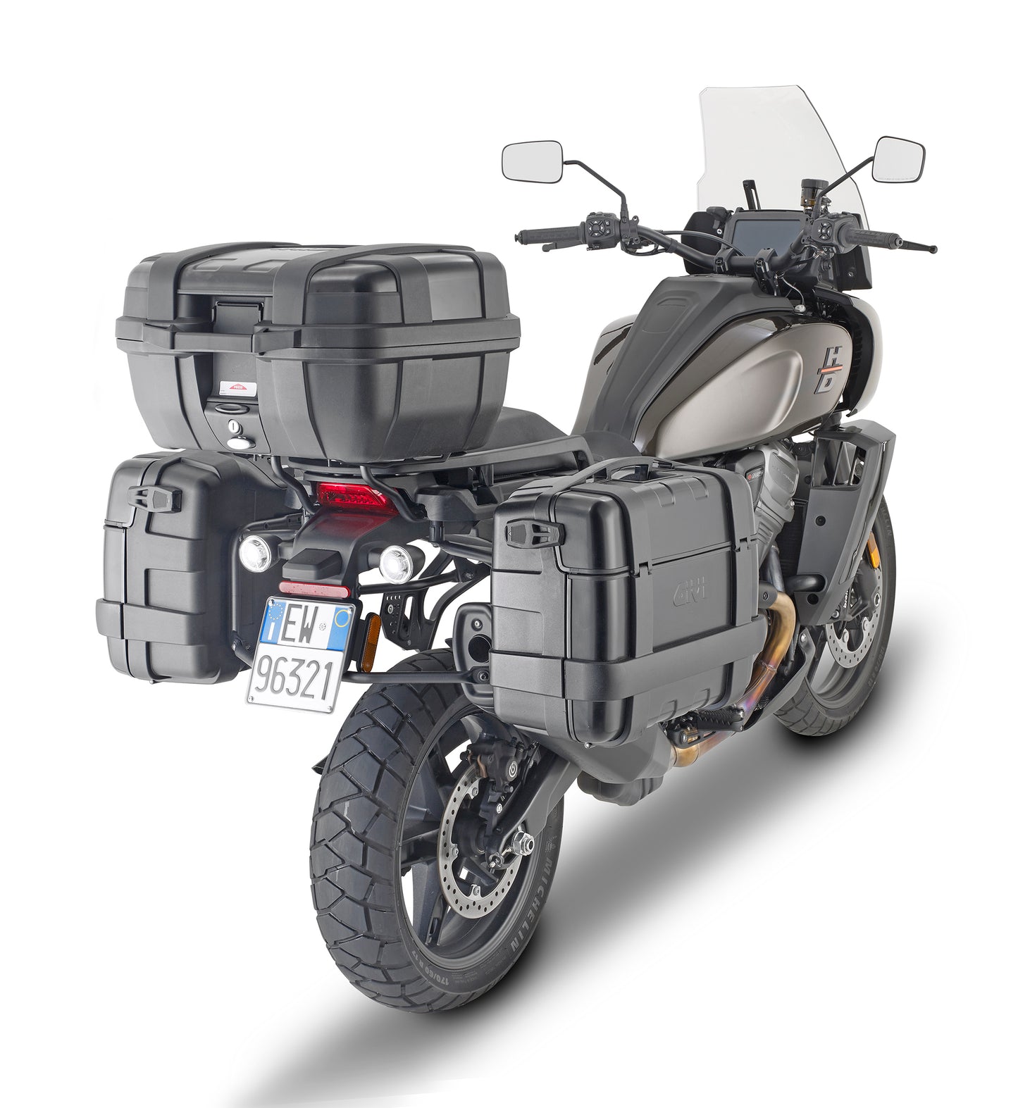 GIVI PLO8400MK Trekker Series Aluminum and Polypropylene Side Case Hardware for Harley Davidson Pan America 1250 Models