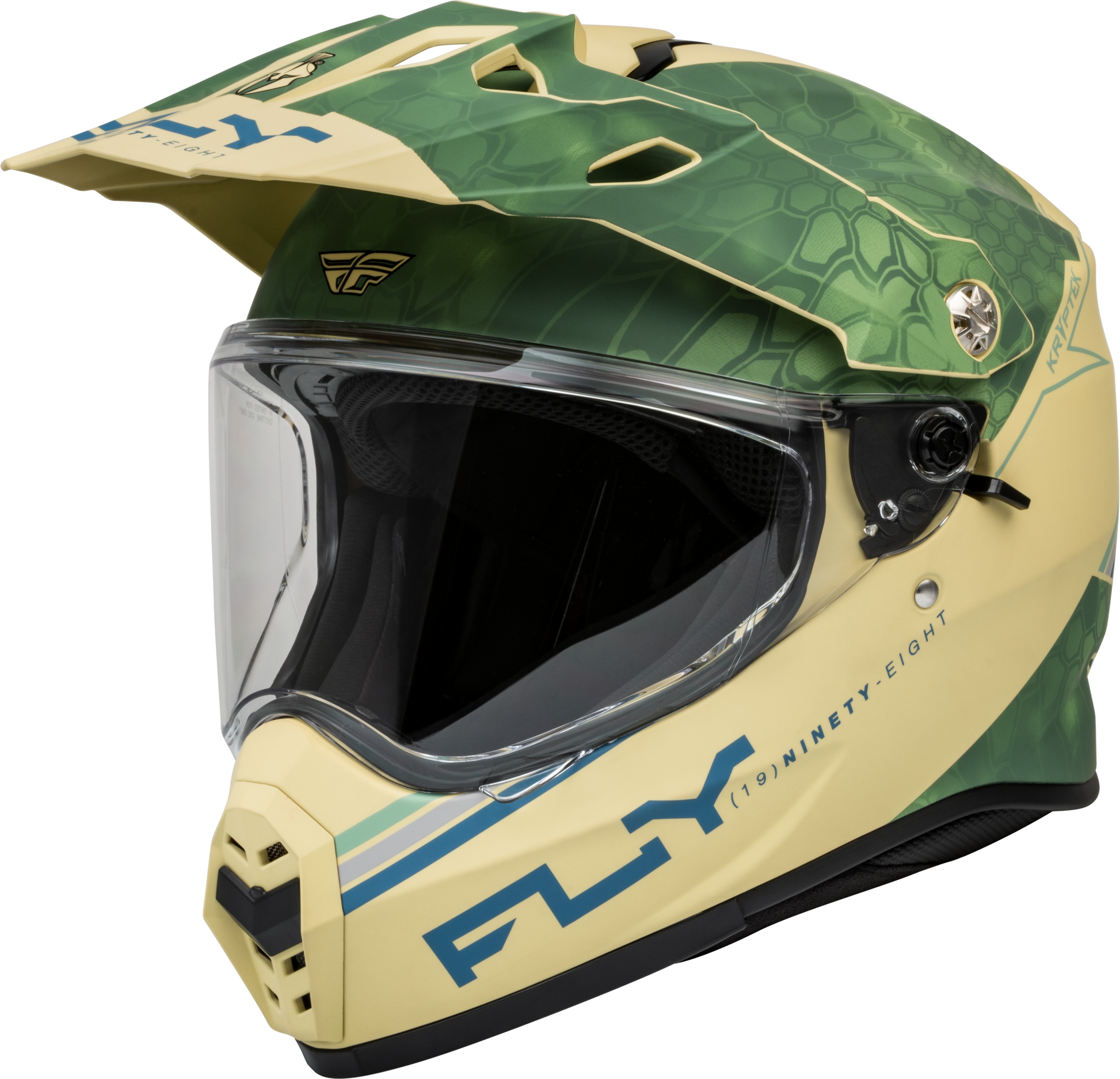 Fly Racing Trekker Kryptek Conceal Helmet Matte Tan, Sage & Black XS