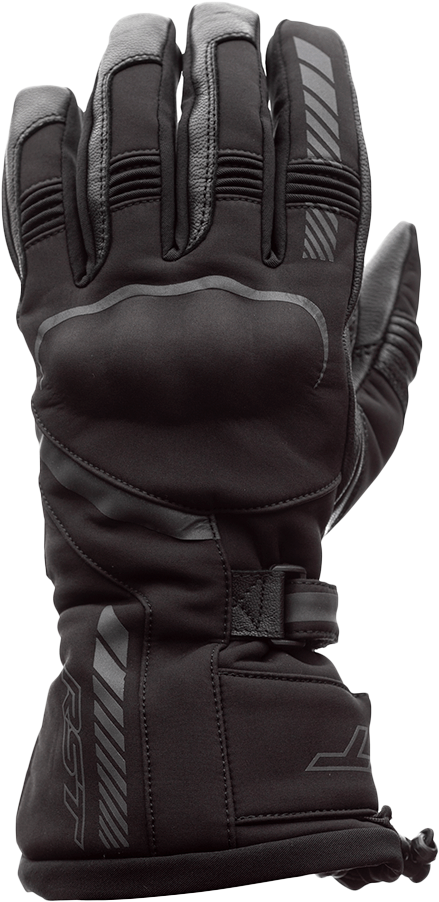 RST Atlas CE Waterproof Glove Black XS – Durable Motorcycle Gear