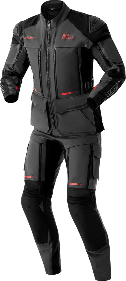 RST Ps Adventure D3O Jacket Grey/Black Textile – All-Weather Motorcycle Riding Gear