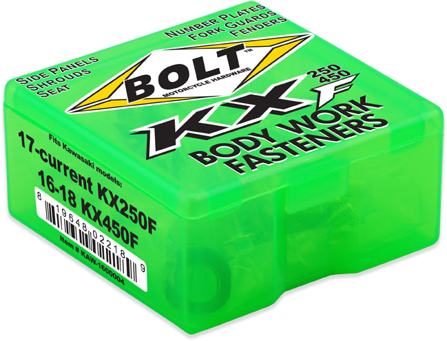 BOLT Full Plastic Fastener Kit for Kawasaki KX Series - OEM Quality Replacement Parts