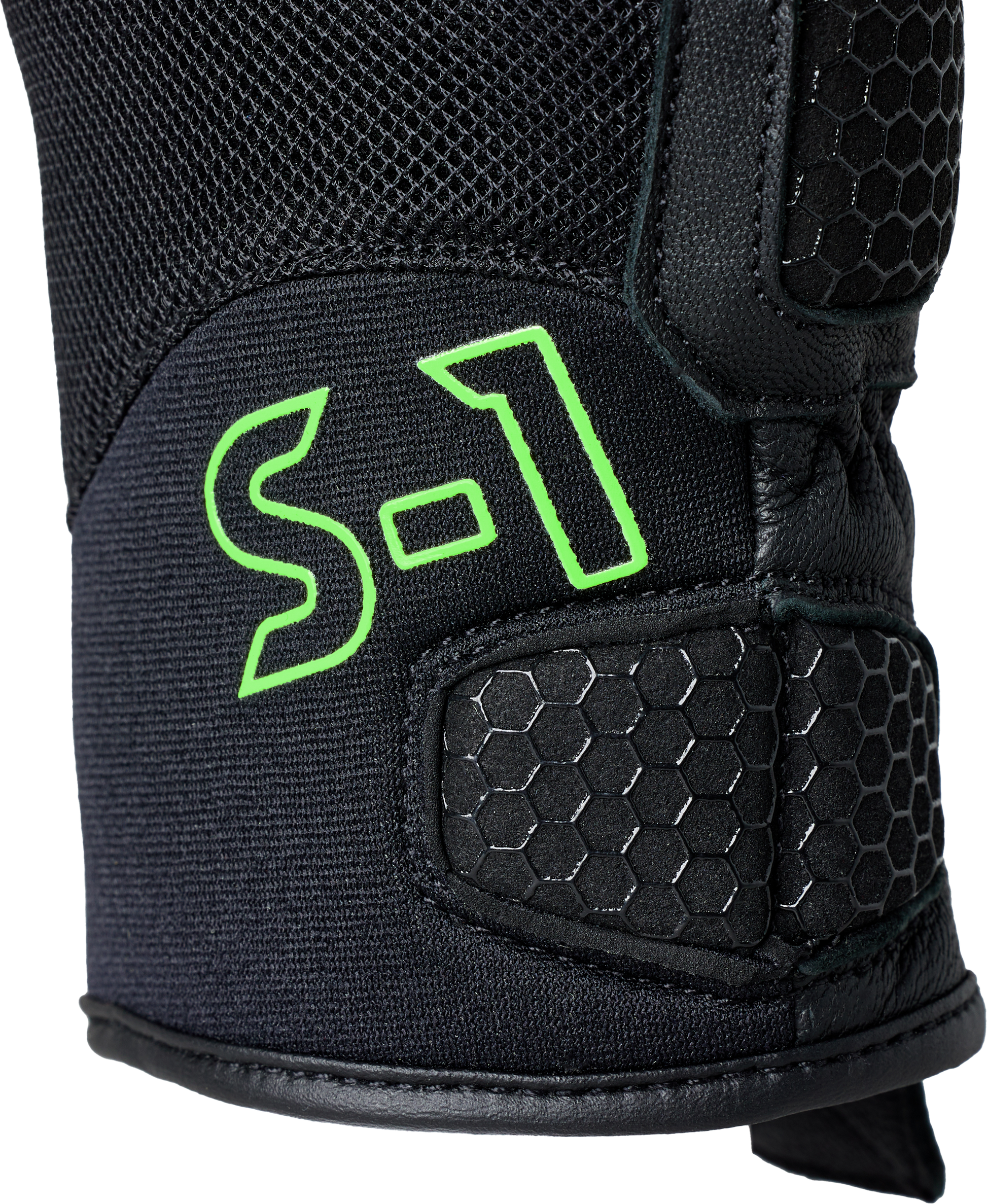 RST S1 Mesh CE Gloves Black and Neon Green, Extra Large - Part Number 103182NEO-11