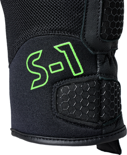 RST S1 Mesh CE Gloves Black and Neon Green, Extra Large - Part Number 103182NEO-11