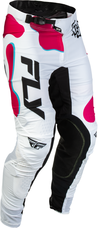Lite Vibe Pants White/Pink/Blue Sz 34