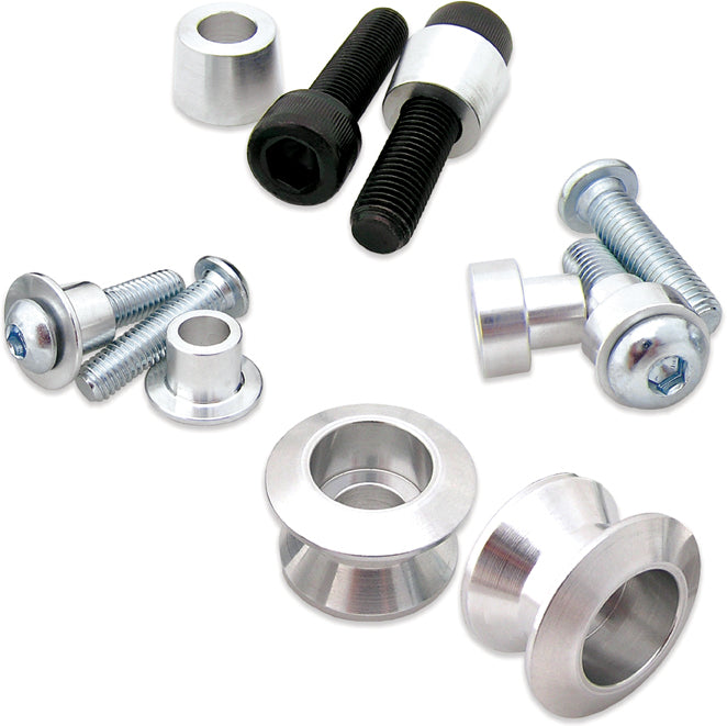 BOLT 2009-SSS.S Silver Billet Aluminum Swingarm Spools for Sportbikes