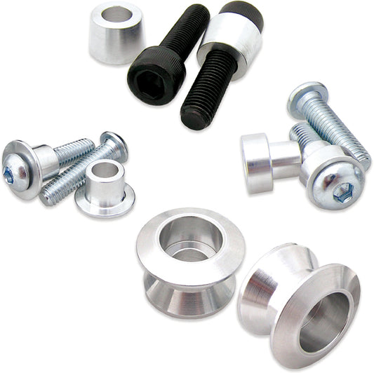 BOLT 2009-SSS.S Silver Billet Aluminum Swingarm Spools for Sportbikes