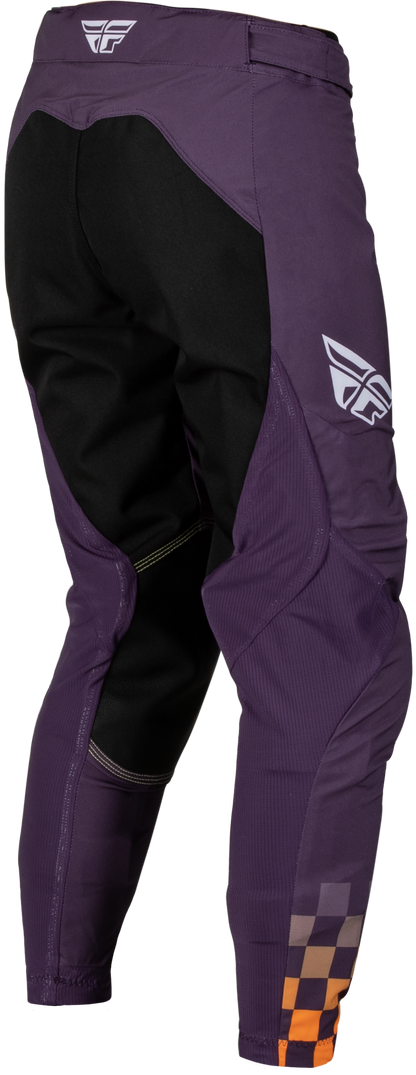 Fly Racing Women's Lite Pants Deep Purple/White/N Coral Size 0/2 – Lightweight Athletic Pants with Comfort Mesh Liner