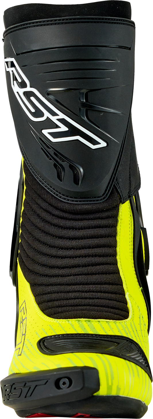 RST Tractech Evo D3o Motorcycle Boots Black and Fluorescent Yellow, Size 13