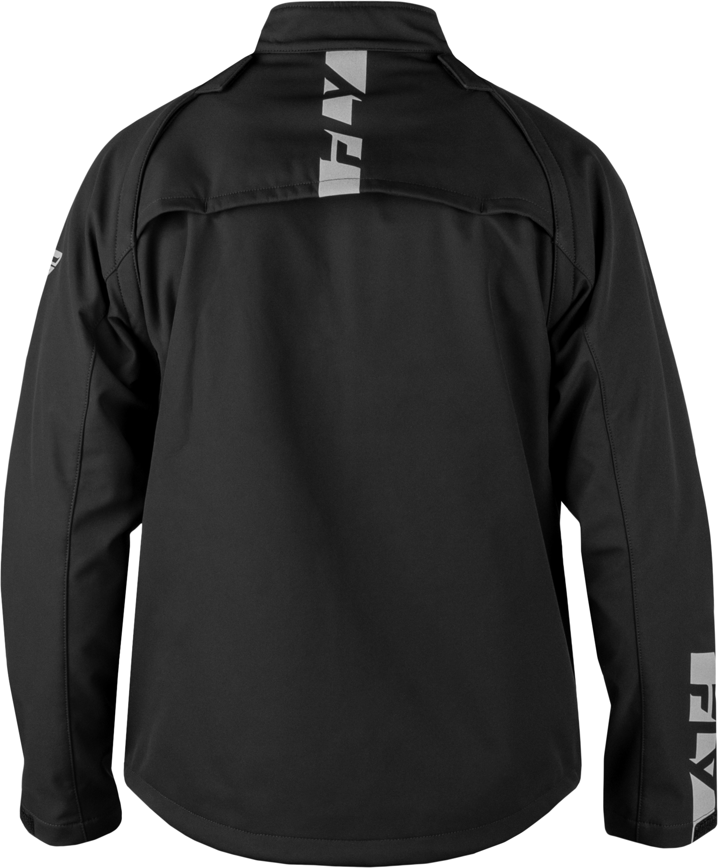 Fly Racing Patrol Jacket Black/Grey 2X - Lightweight Windproof and Water-Resistant Motorcycle Outerwear