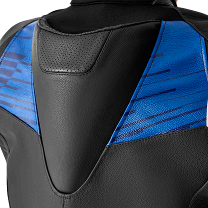 RST Tractech Evo D3o Leather Jacket Blue/Black Size Small