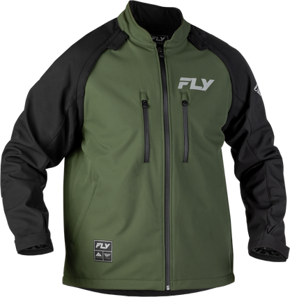 Fly Racing Patrol Jacket Forest Green/Black 2X – Versatile Waterproof Motorcycle Outerwear