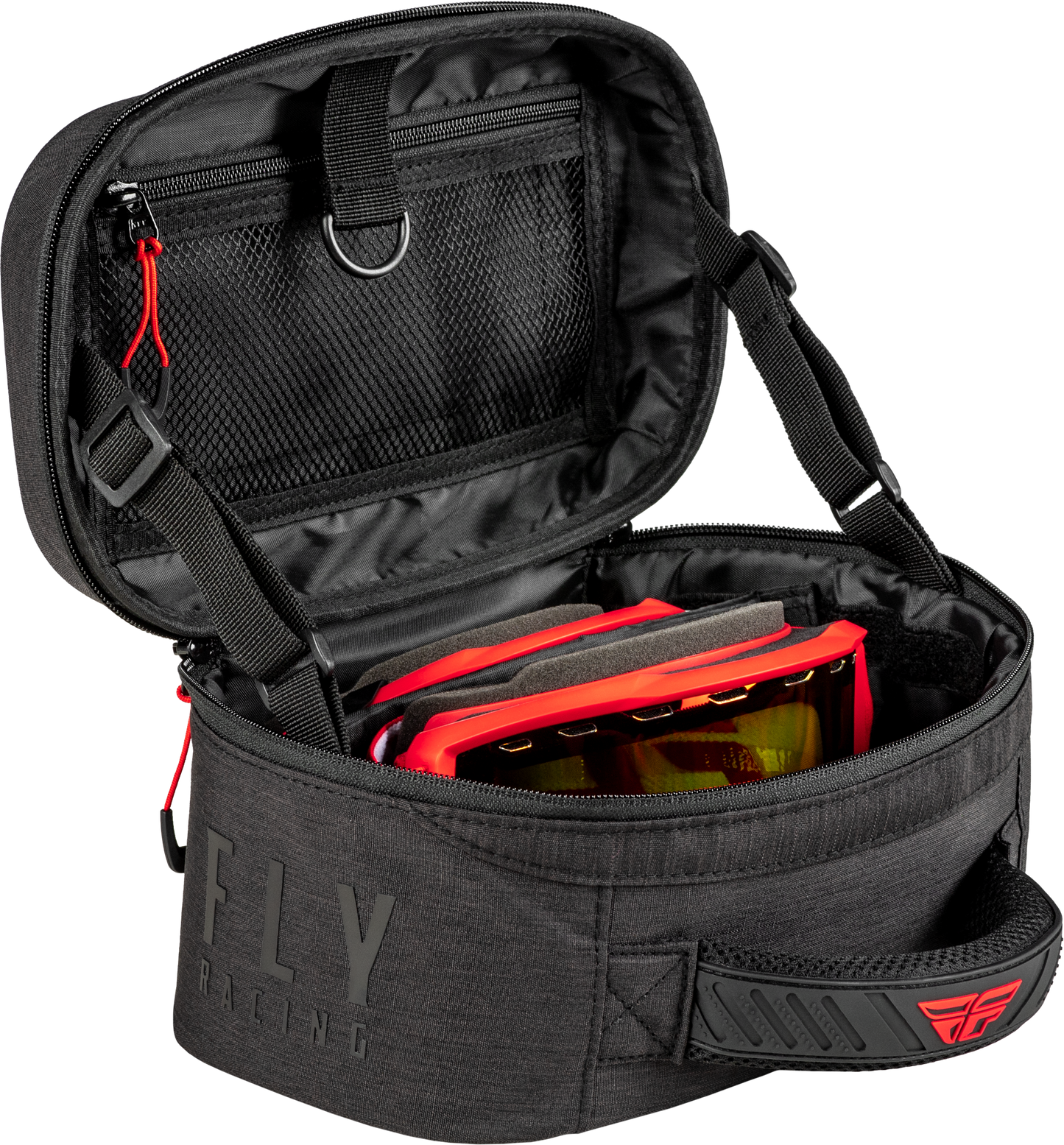 Fly Racing Dual Goggle Case Black – Durable, Compact Storage Solution