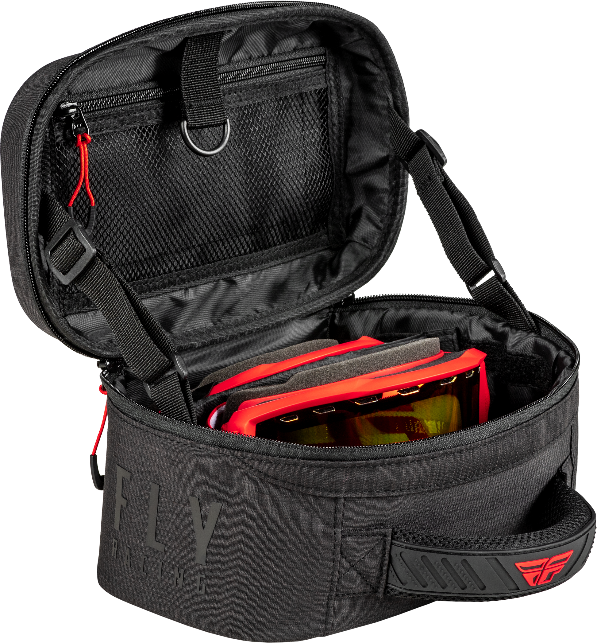 Fly Racing Dual Goggle Case Black – Durable, Compact Storage Solution