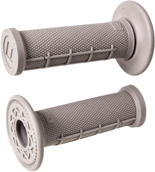 ODI Ruffian Full Waffle Grips Grey – 1/2 Waffle MX Design for Enhanced Control and Durability