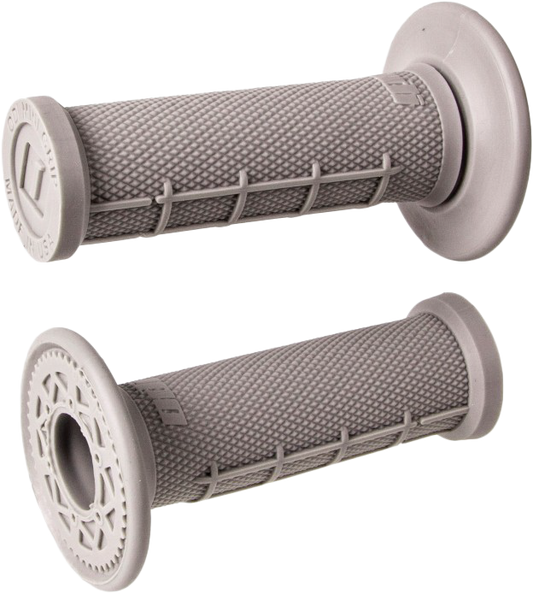 ODI Ruffian Full Waffle Grips Grey – 1/2 Waffle MX Design for Enhanced Control and Durability
