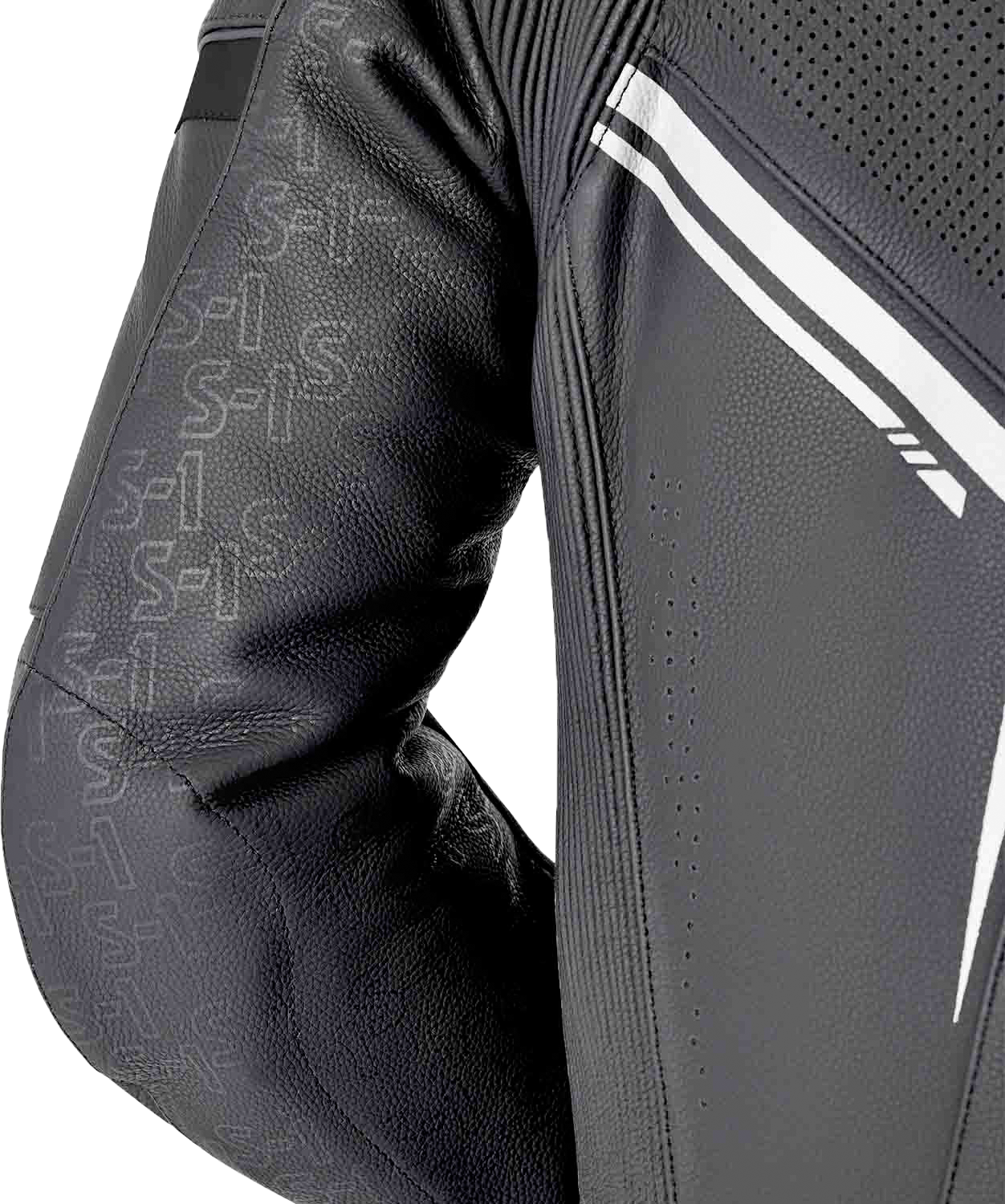 RST S1 D3o Suit Black and White Leather Motorcycle Suit - Part 103604WHI-42
