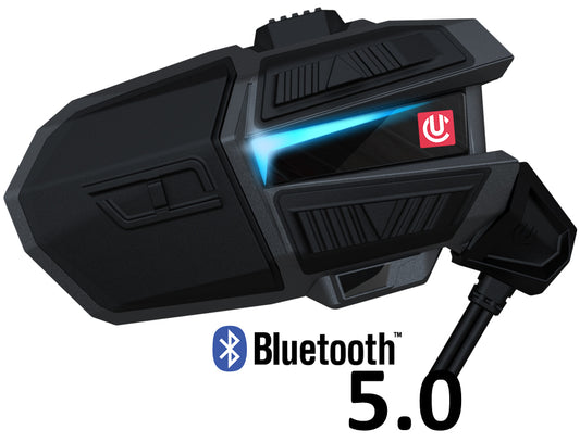 UCLEAR Motion 4 Lite Bluetooth Communicator with Multi-Rider Intercom and Weatherproof Design