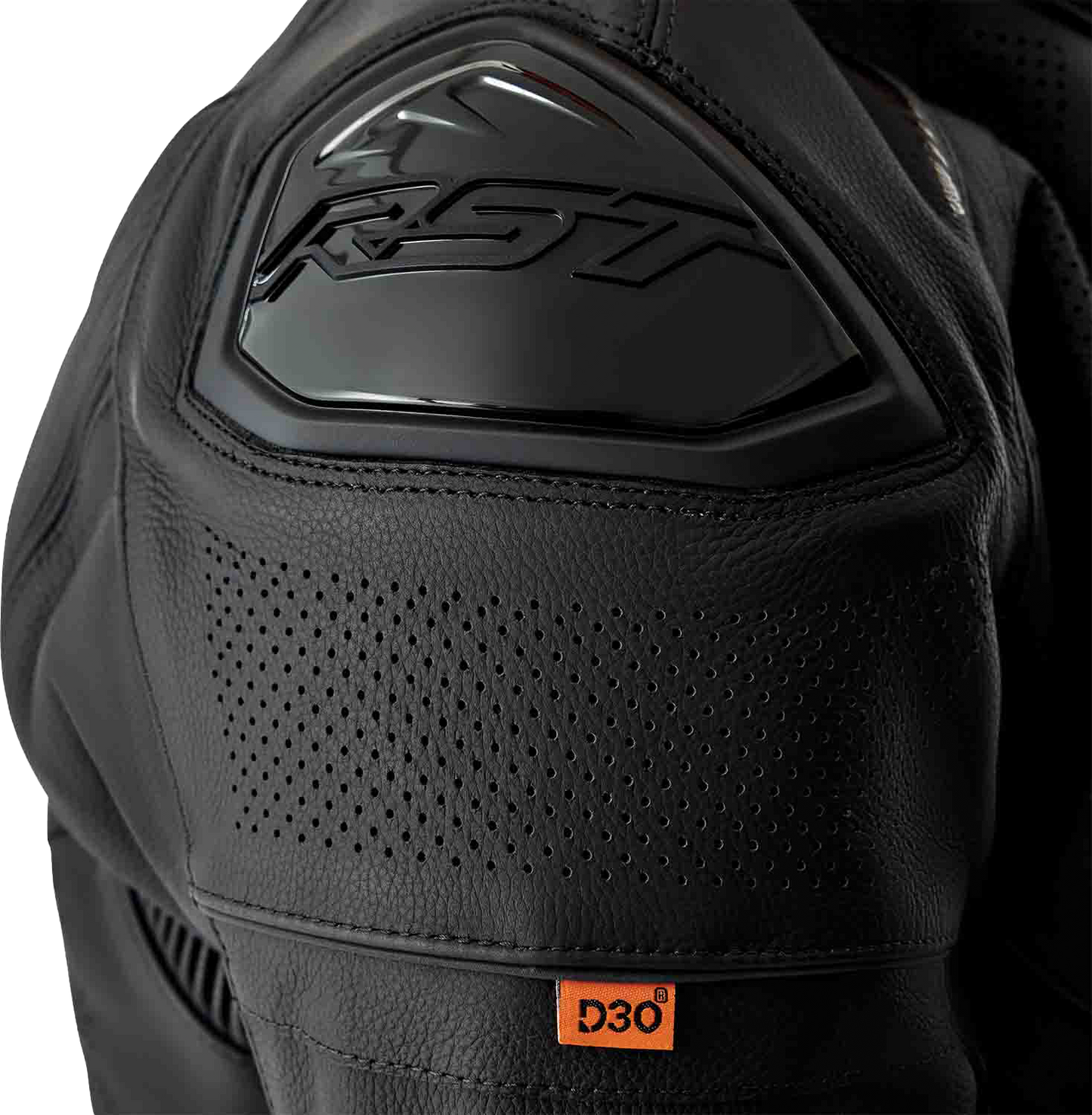 RST S1 D3o Leather Jacket Black Small - Durable Motorcycle Gear with Impact Protection