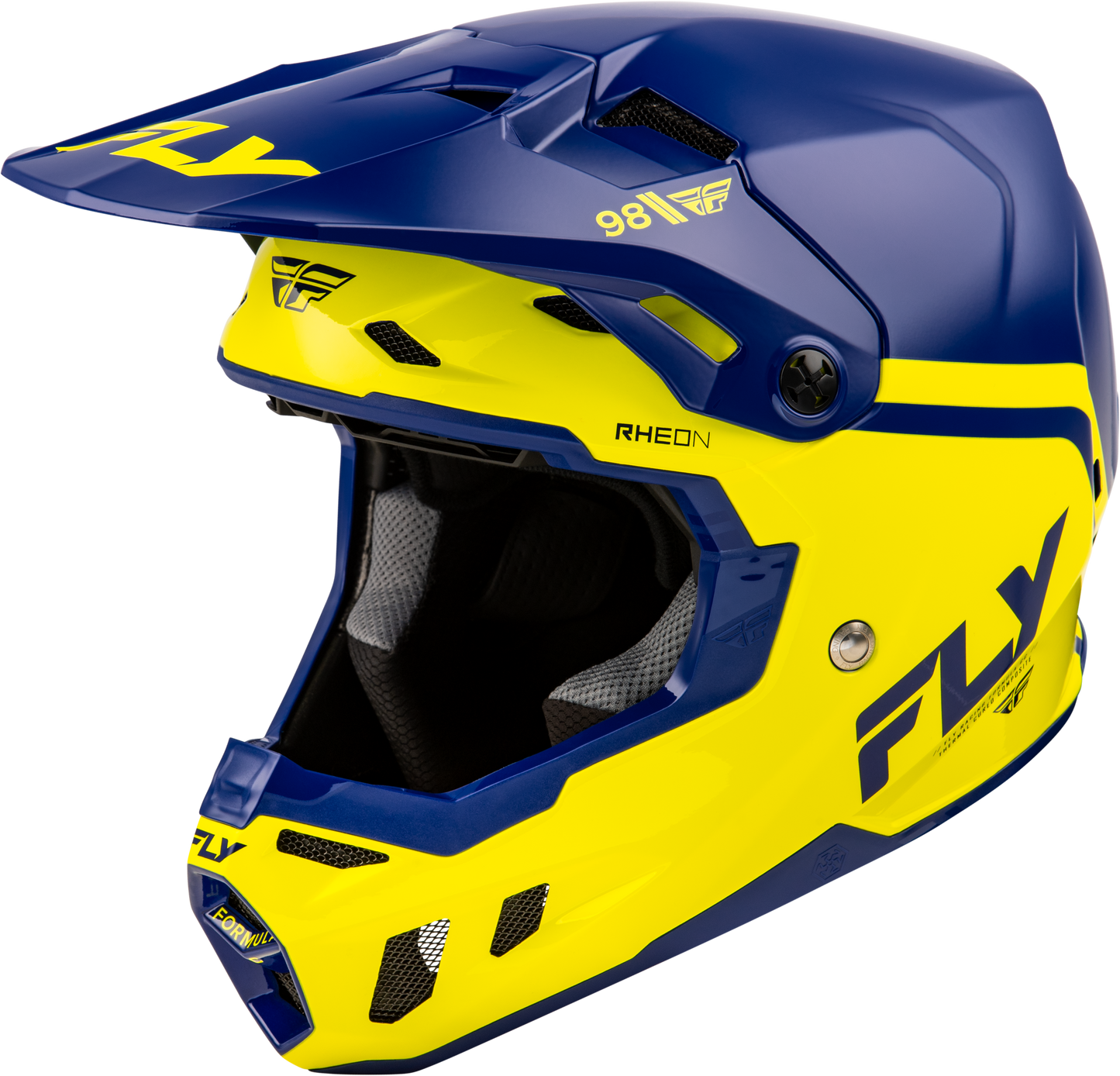 YOUTH FORMULA CC OBJECTIVE HELMET NAVY/YELLOW YL