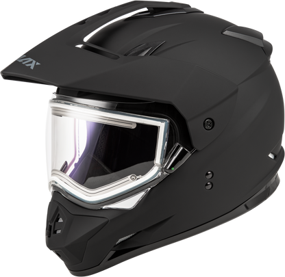 Gm 11s Snow Helmet W/ Elec Shield Matte Black 2x