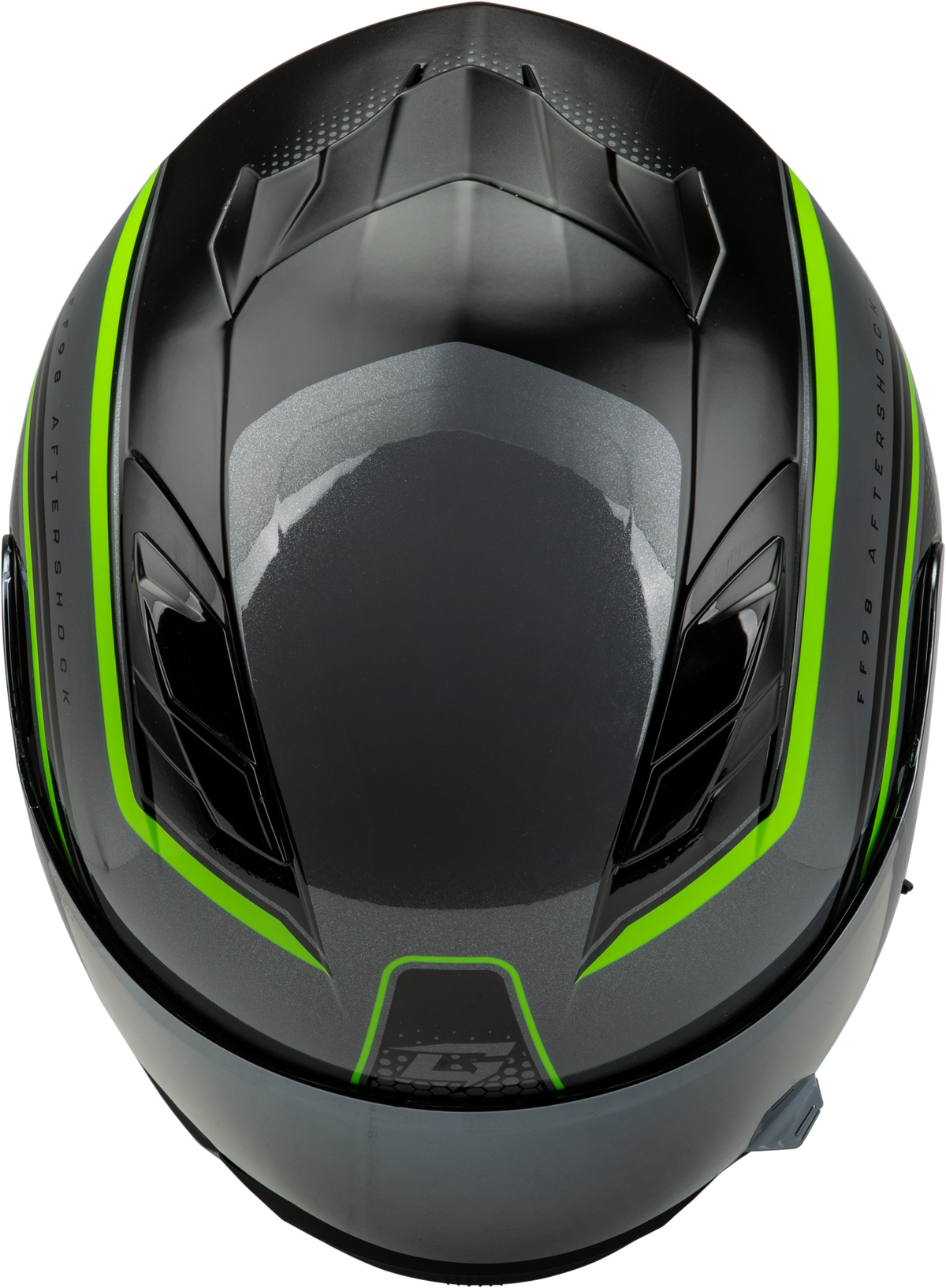 Ff 98 Aftershock Helmet Grey/Neon Green 2x