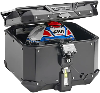 GIVI Outback Evo Smart Top Case 42L Black with Monokey System and Secure Lock