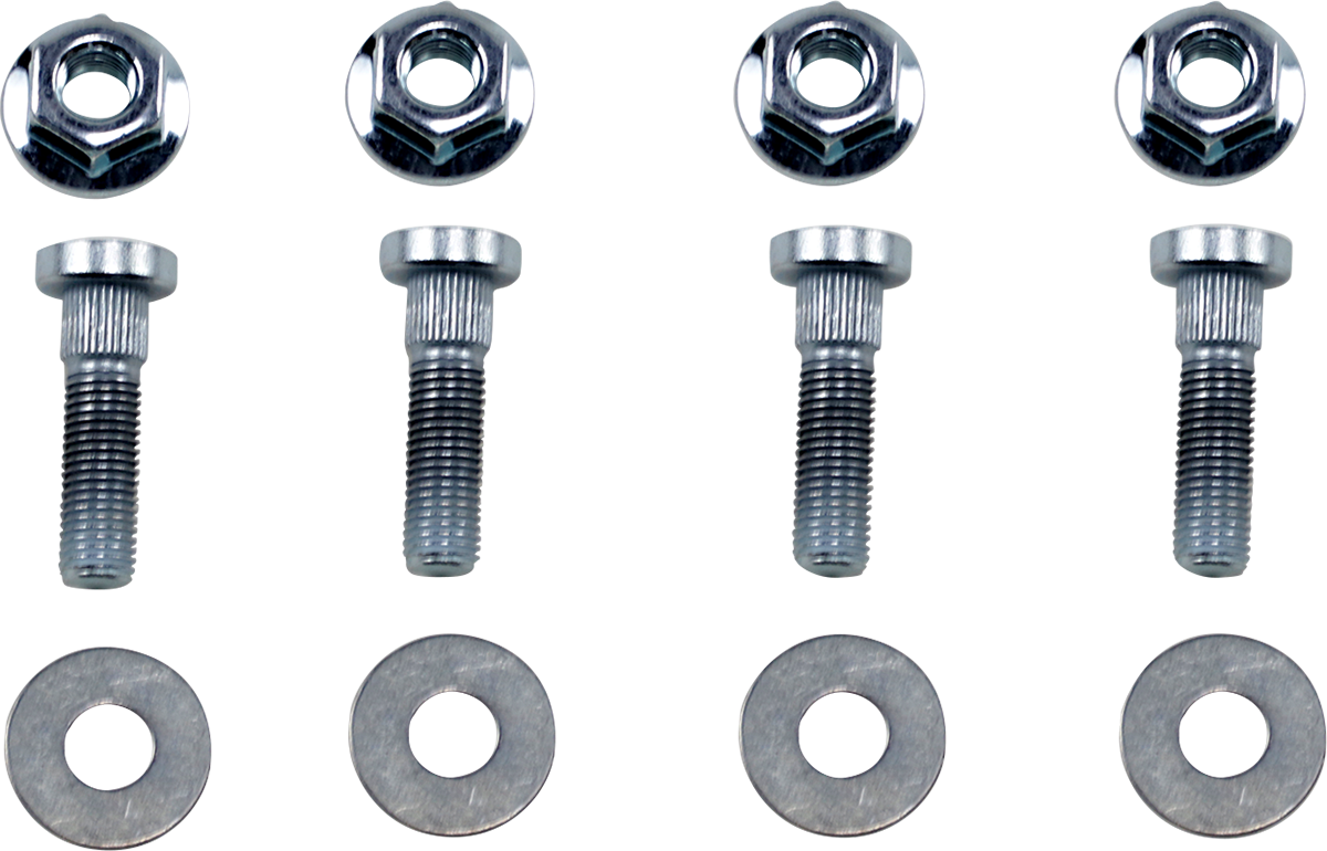 MOOSE OFFROAD Wheel Stud and Nut Kit for Front and Rear - Fits 2011-2024 Kawasaki Brute Force 750, Part #85-1026