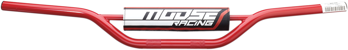 MOOSE OFFROAD Carbon Steel 7/8" Handlebar - CR High - Red (Part H31-1038R)