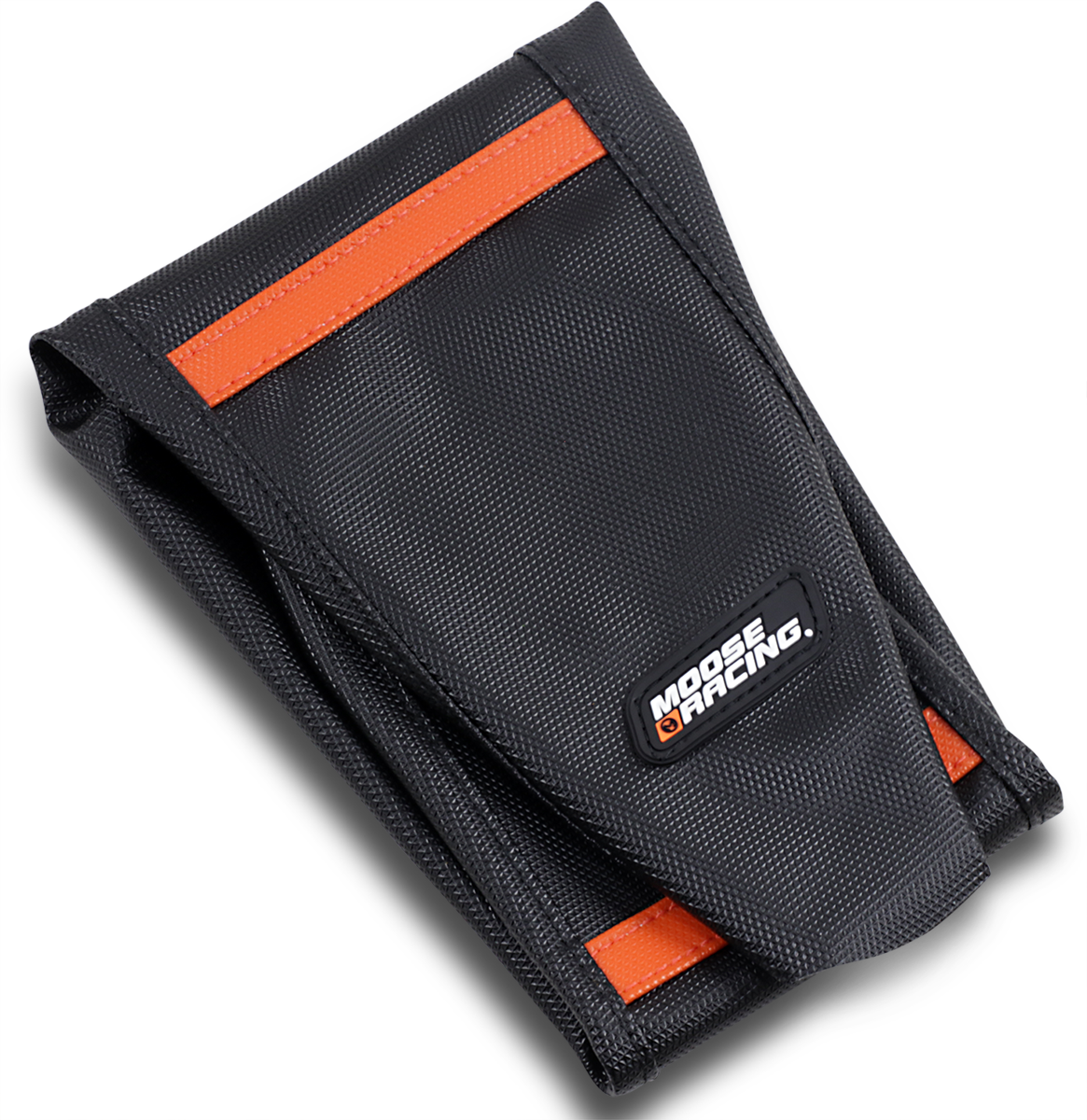 MOOSE OFFROAD Ribbed Seat Cover for KTM '18-'22 - Black with Orange Ribs (Part Number: KTM45019-336)