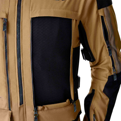 RST Ps Adventure D3O Jacket Sand/Black Textile - All-Weather Touring Motorcycle Jacket with Removable Thermal and Waterproof Layers