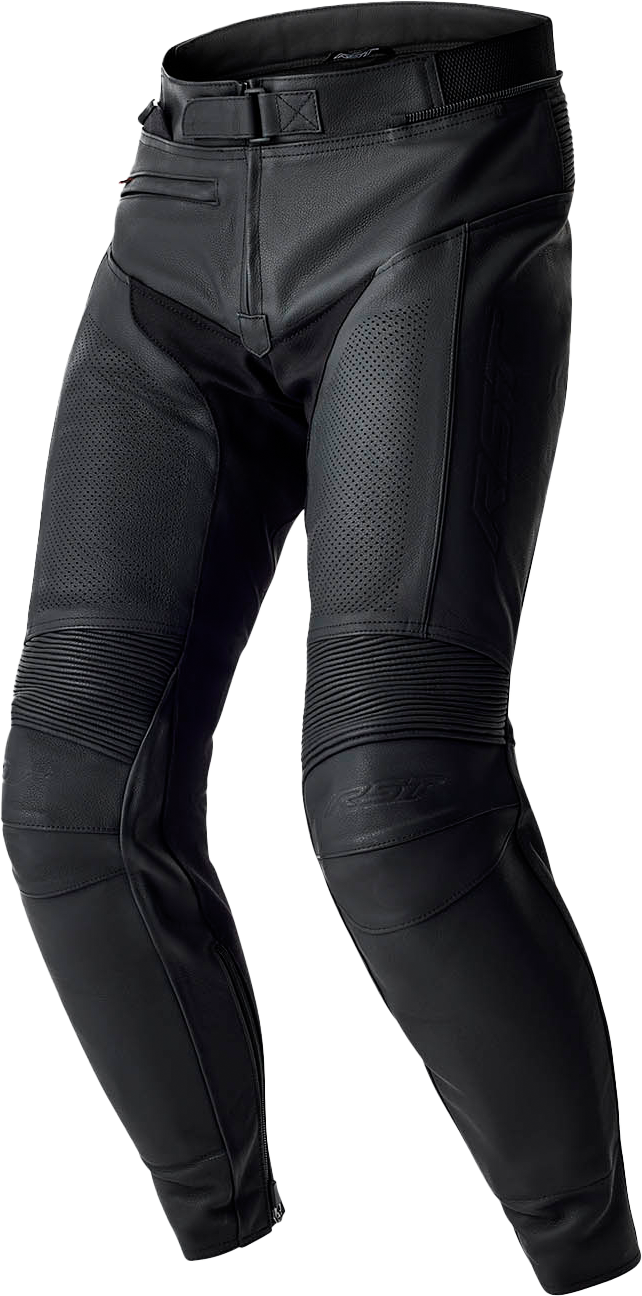 RST T2 D3o Leather Pants Black Medium - Durable Motorcycle Riding Gear