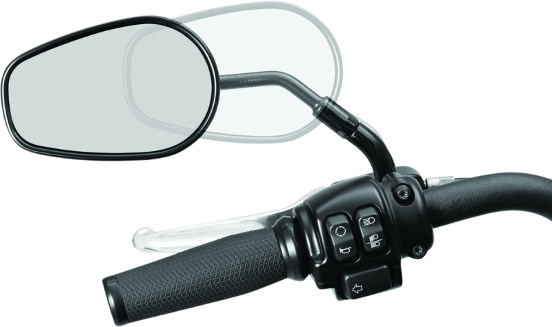Kuryakyn Mirror Stem 3 inch Outward Extenders for Powersports Vehicles, Black (Part #kur1216)