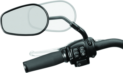 Kuryakyn Mirror Stem 3 inch Outward Extenders for Powersports Vehicles, Black (Part #kur1216)