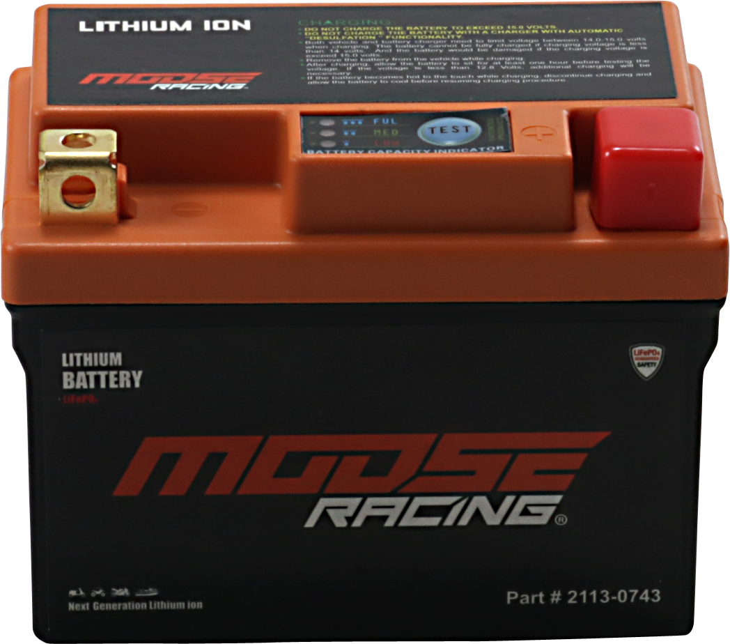MOOSE OFFROAD Lithium LiFePO4 Battery HUTZ75-FP - Lightweight, Fast Recharge, Long Cycle Life