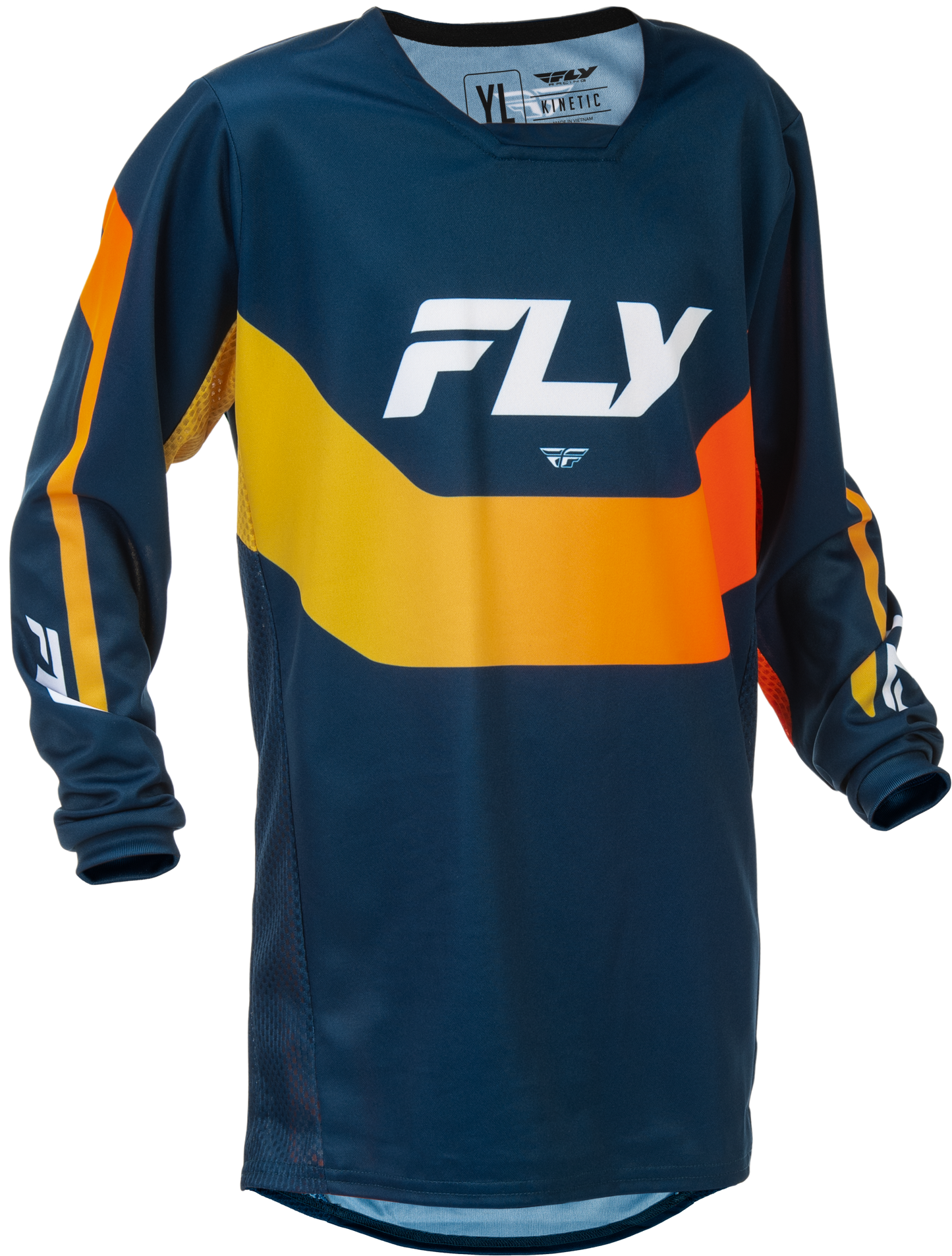 FLY RACING YOUTH KINETIC JERSEY NAVY/ORANGE YS'YS