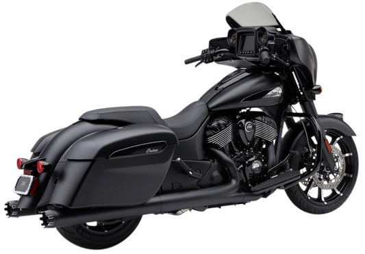 4" NH DUAL CUT SLIP-ONS BLACK INDIAN GEN-2 BAG