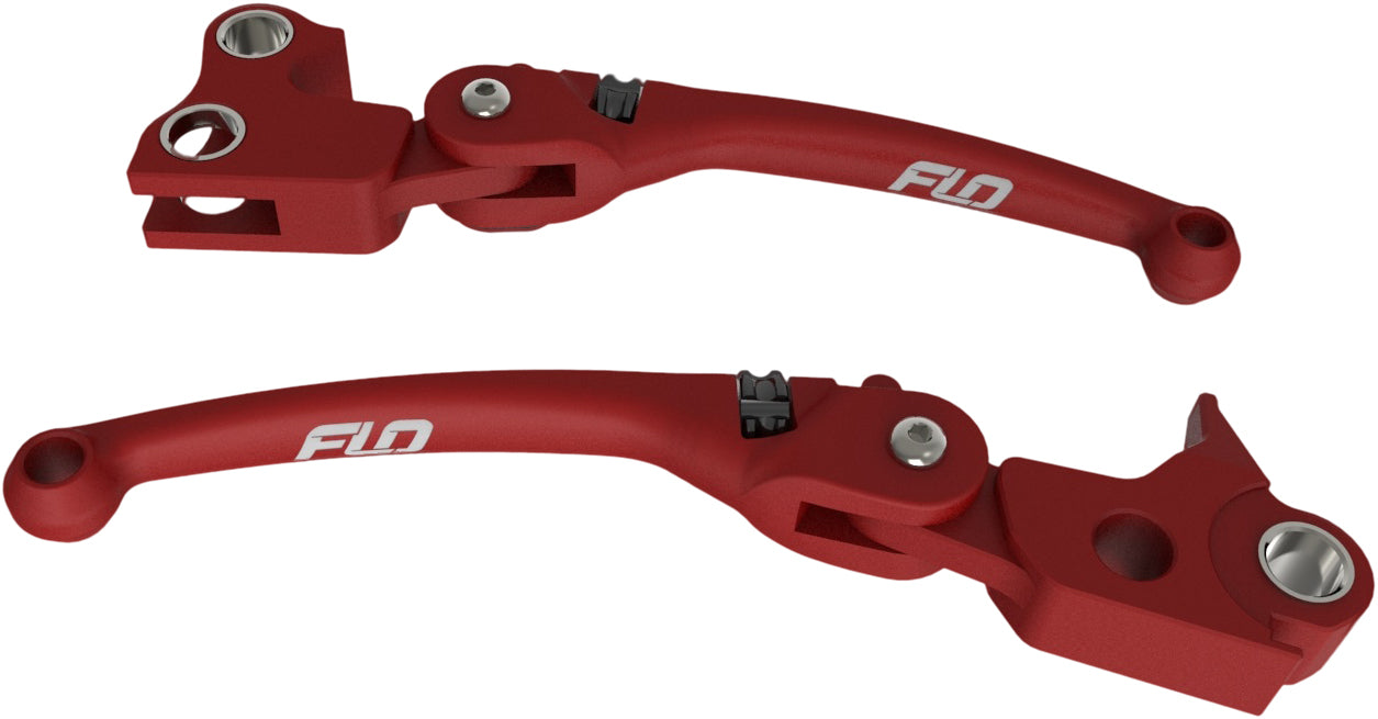 FLO Motorsports HD-807R Mx Style Lever Set for Harley Davidson Dyna and Softail Models