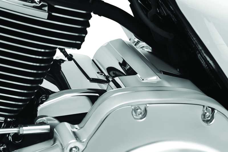Kuryakyn Precision Transmission Top Cover for 2017-2018 Harley Davidson Touring Models in Chrome - Part Number KUR6415